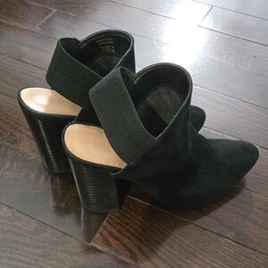 Call It Spring Black Block Heel Booties